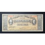 Mexikó 10 Pesos 1915 XF+
