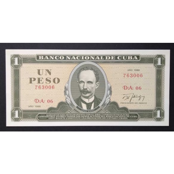 Cuba 1 Peso 1986 Unc