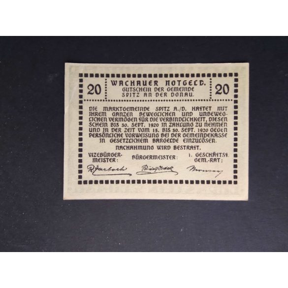 Austria 20 Heller 1920 aUnc Dürnstein