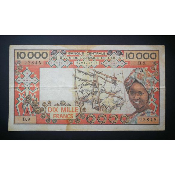 Nyugat-Afrikai Államok 10000 Francs Benin 1977 F