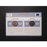 EU 2 Euro set of 2 pcs commemorative coins Unc
