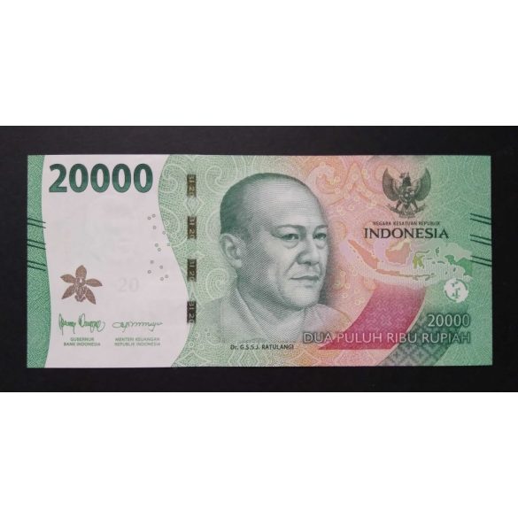 Indonézia 20000 Rupiah 2022 UNC