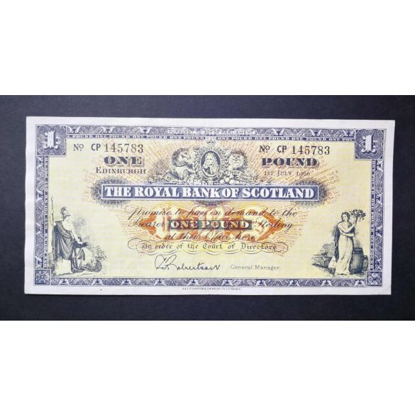 Scotland 1 Pound Sterling 1966 VF+