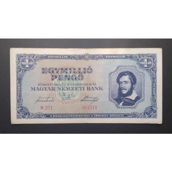 Hungary 1 million Pengő 1945 VF