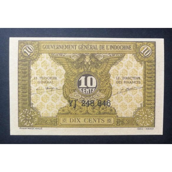 French Indochina 10 Cents 1942 Unc