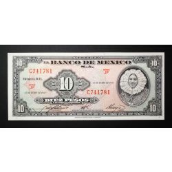 Mexikó 10 Pesos 1961 UNC
