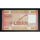 Lebanon 20000 Livres 2019 Unc