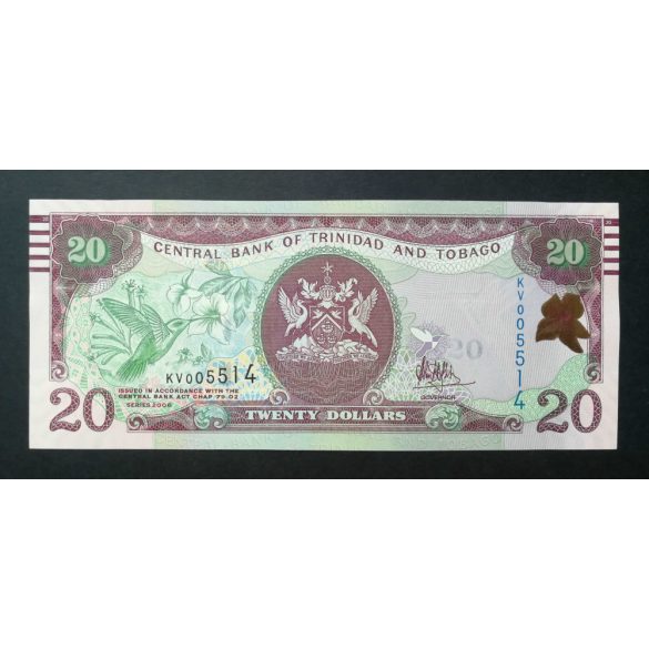 Trinidad and Tobago 20 Dollars 2006 UNC-