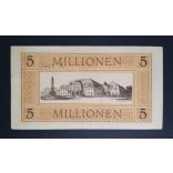Germany 5 Million Mark Opladen 1923 XF 