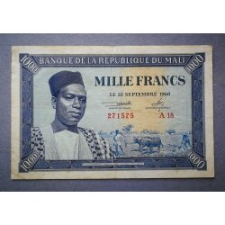 Mali 1000 Francs 1960 F+