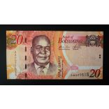 Botswana 20 Pula 2009 Unc 