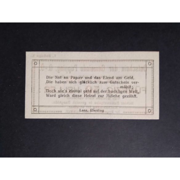 Austria 50 Heller 1920 Unc Pupping