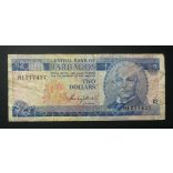 Barbados 2 Dollar 1980 VG+