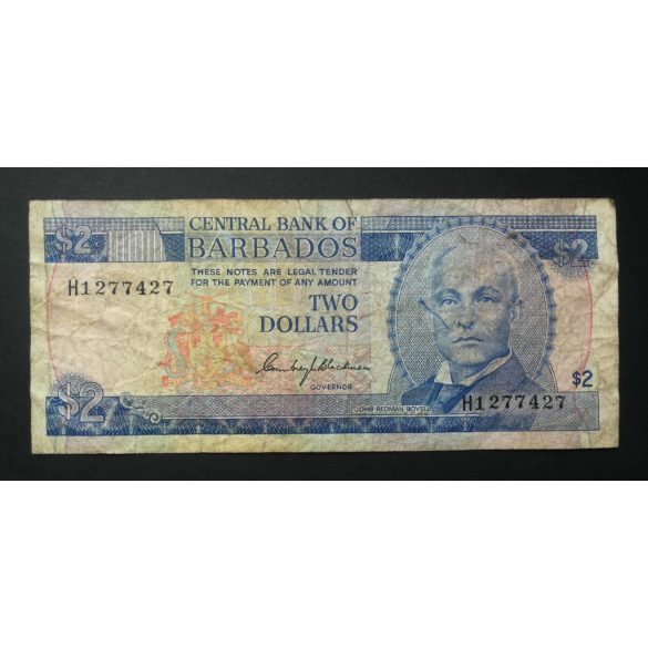 Barbados 2 Dollar 1980 VG+