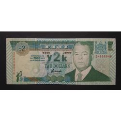 Fiji Islands 2 Dollars 2000 Unc