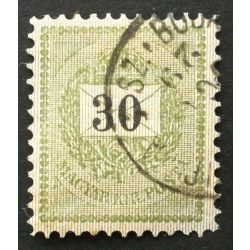  Hungary 1888 Letter, black cipher 30 Kr. perf 11 1/2 BUDA(PEST KÖZPONT TÁV)IRDA 3 SZ. used