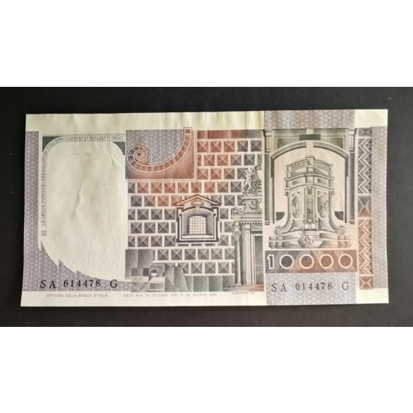 Italy 10000 Lire 1976 VF+