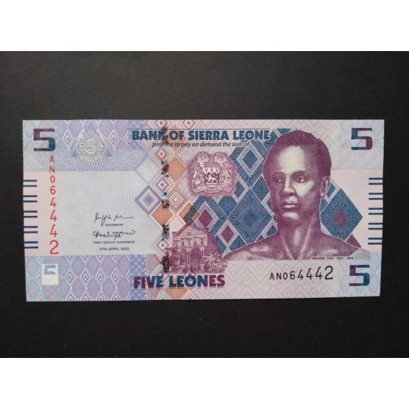 Sierra Leone 5 Leones 2022 UNC 