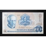 Norway 10 Kroner 1973 Unc