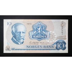 Norway 10 Kroner 1973 Unc
