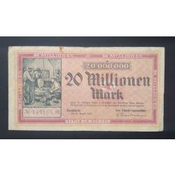 Germany 20 Million Mark Remscheid 1923 F