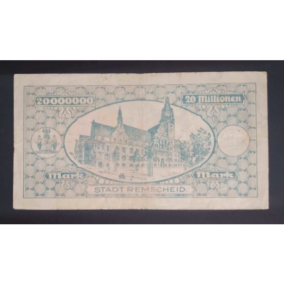 Germany 20 Million Mark Remscheid 1923 F