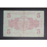 Németország Leipzig 5 Mark 1918 F