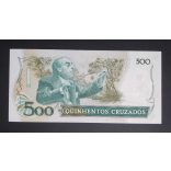 Brazil 500 Cruzados 1988 Unc 