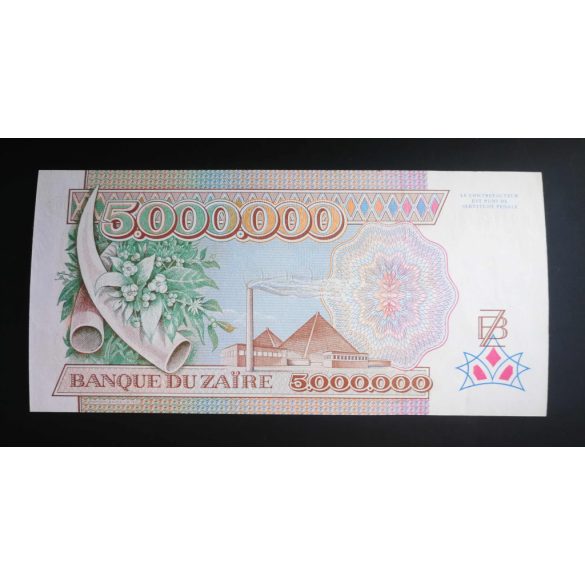 Zaire 5 millió Zaires 1992 UNC-