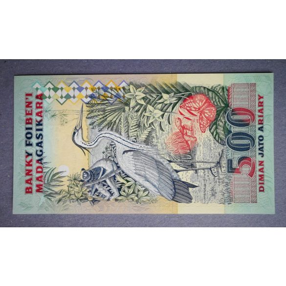Madagascar 2500 Francs 500 Ariary 1993 UNC 