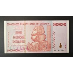 Zimbabwe 5 Billion Dollars 2008 aUNC