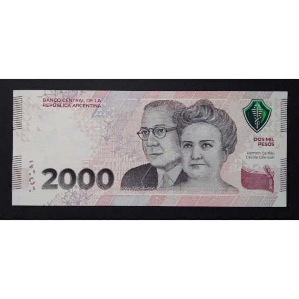 Argentina 2000 Pesos 2023 Unc