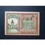 Austria 20 Heller 1920 Unc Vöcklabruck 