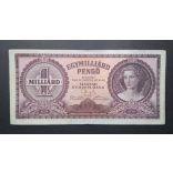 Hungary 1 billion Pengő 1946 VF