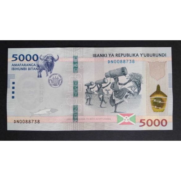 Burundi 5000 Francs 2022 Unc 