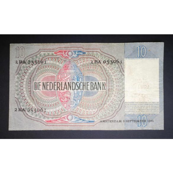 Hollandia 10 Gulden 1941 VF
