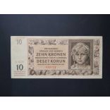 Protectorate of Bohemia and Moravia 10 Korun 1942 VF