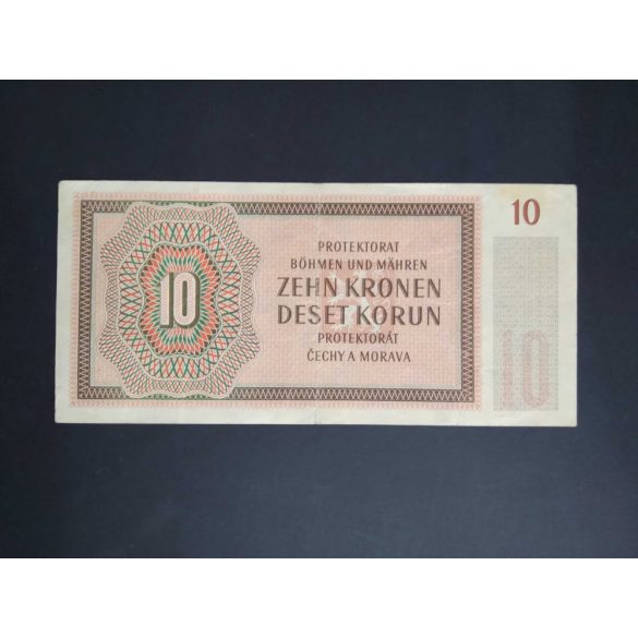 Protectorate of Bohemia and Moravia 10 Korun 1942 VF