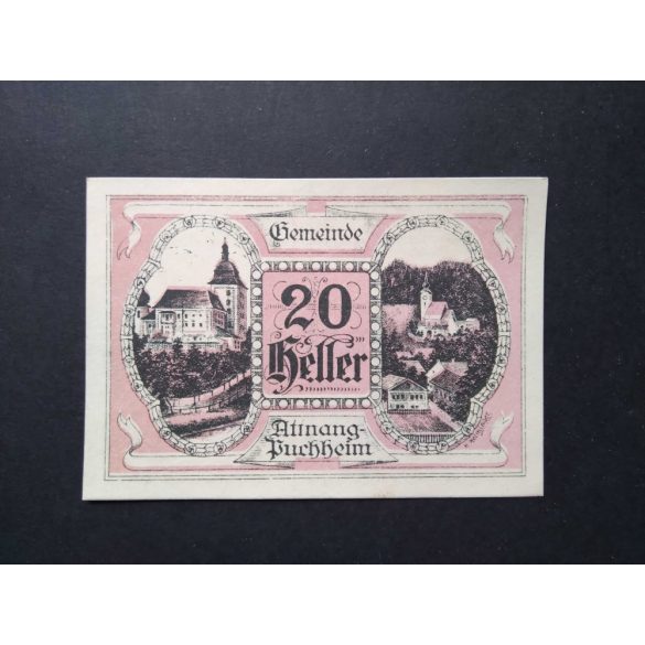 Ausztria 20 Heller 1920 Unc Attnang-Buchheim 