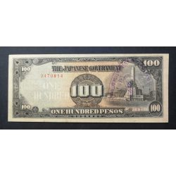 Fülöp-szigetek Japán megszállás 100 Pesos 1944 Aunc