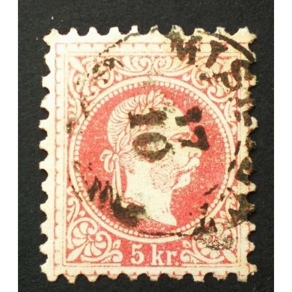 Austria used in Hungary 1867 5 kr. MISKOLCZ