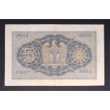 Italy 5 Lire 1940 VF