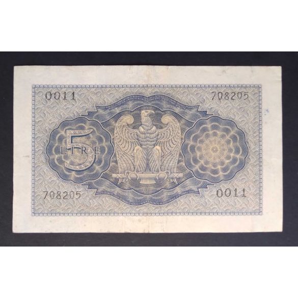 Italy 5 Lire 1940 VF