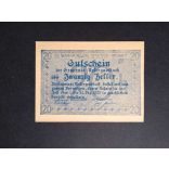 Austria 20 Heller 1920 Unc Untergaisbach