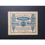 Austria 20 Heller 1920 Unc Wolfern
