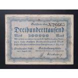 Germany 300000 Mark Oberhausen 1923 F 