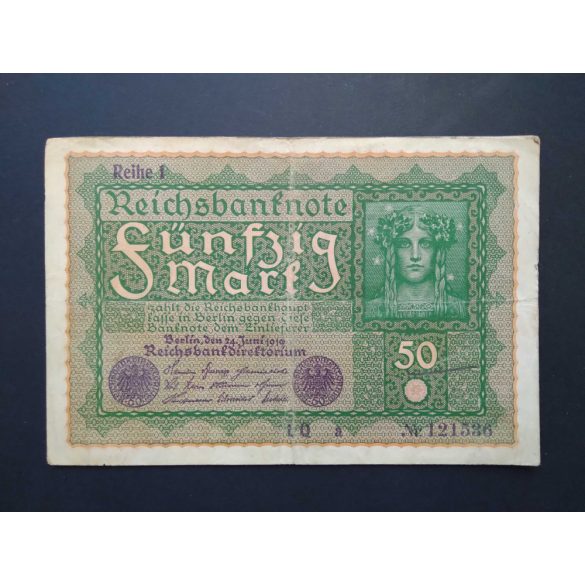 Németország 50 Mark 1919 VF