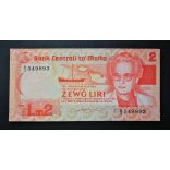 Malta 2 Liri 1986 VF