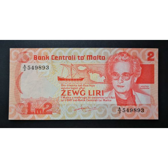Malta 2 Liri 1986 VF