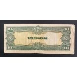 Philippines Japanese Government 10 Pesos 1943 F